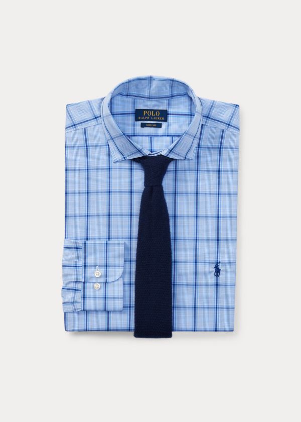 Camisa Polo Ralph Lauren Classic Fit Plaid Poplin Homem 72310-UIEW